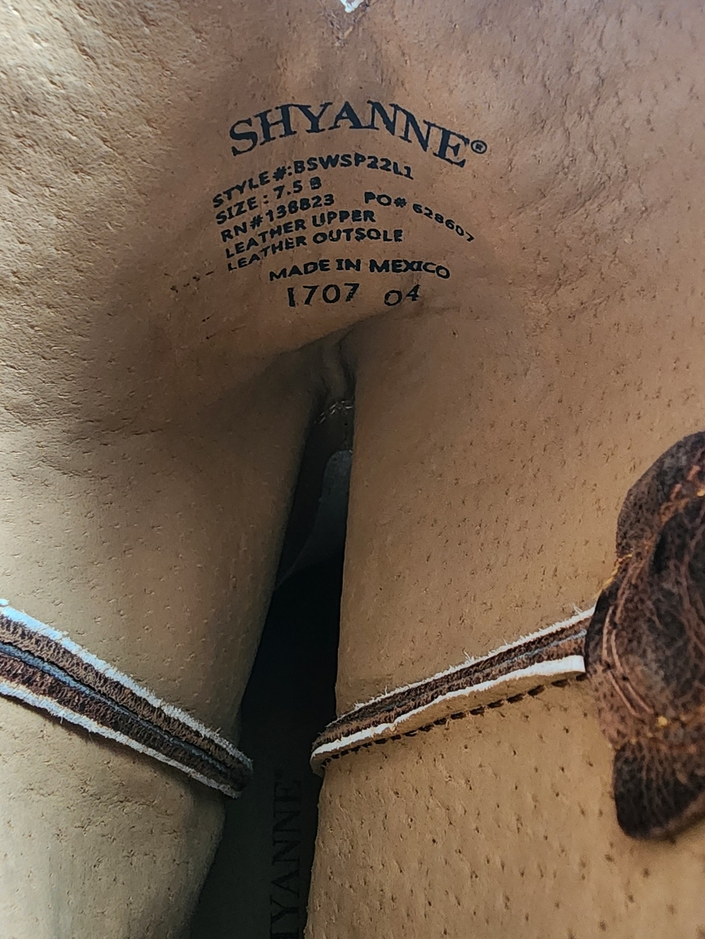 Shyanne Brown Leather Western Boots with Yellow Sunflower Embroidery - Picture 6 of 8